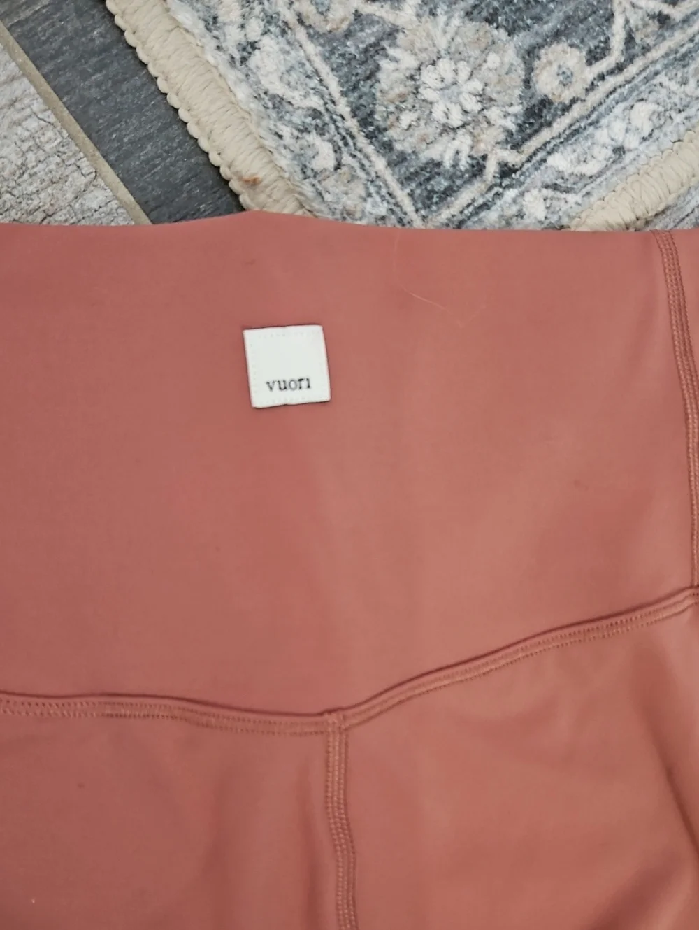 Vuori High-Waist Leggings in Terracotta